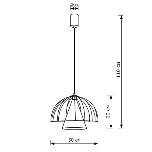Подвесной светильник LightHall Iris LH012096 изображение в интернет-магазине Cramer Light фото 3