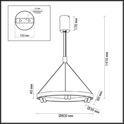 Подвесная люстра Odeon Light Beveren 6683/103L изображение в интернет-магазине Cramer Light фото 5