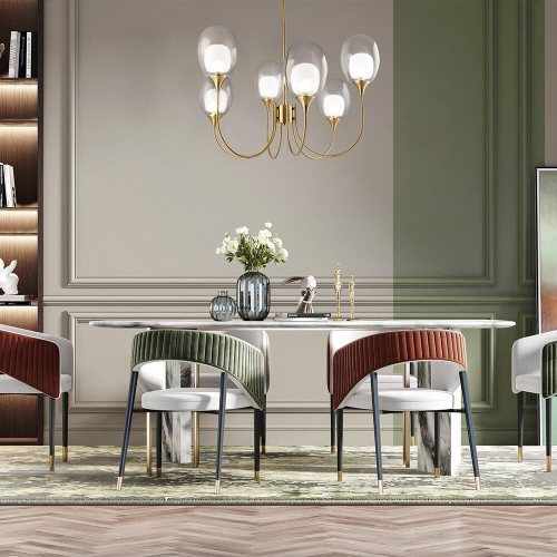 Люстра на штанге Maytoni Aura MOD016PL-06BS изображение в интернет-магазине Cramer Light фото 5