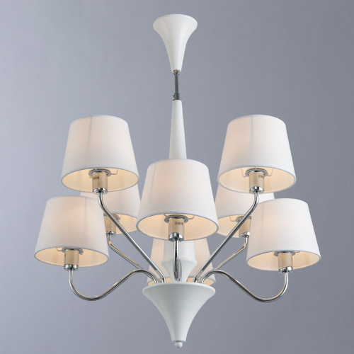 Подвесная люстра Arte Lamp A1528LM-8WH изображение в интернет-магазине Cramer Light фото 2