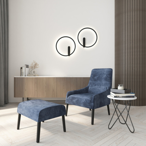 Настенный светильник Denkirs Round DK5035-BK изображение в интернет-магазине Cramer Light фото 6