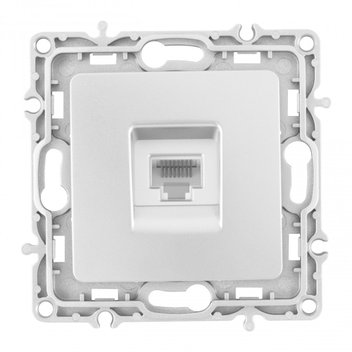Розетка RJ45 Arte Milano 217.45-1.silver дополнительное фото фото 4