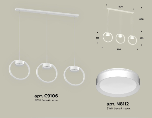 Подвесной светильник Ambrella Light Traditional (C9106, N8112) XB9106100 изображение в интернет-магазине Cramer Light фото 2