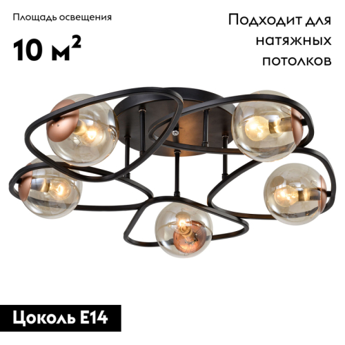 Потолочная люстра Lussole Loft Chilton LSP-8410 изображение в интернет-магазине Cramer Light фото 2