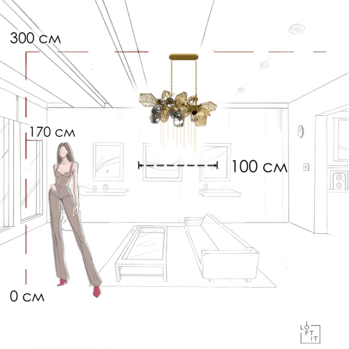 Подвесная люстра Loft IT Britannica 10401/1000L изображение в интернет-магазине Cramer Light фото 10