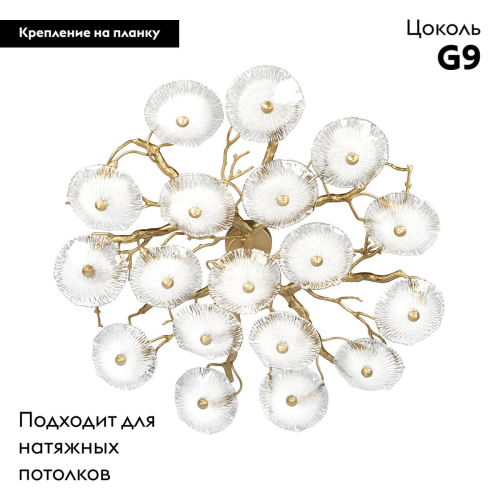 Потолочная люстра Loft IT Bloom 10352/1000C AB изображение в интернет-магазине Cramer Light фото 2