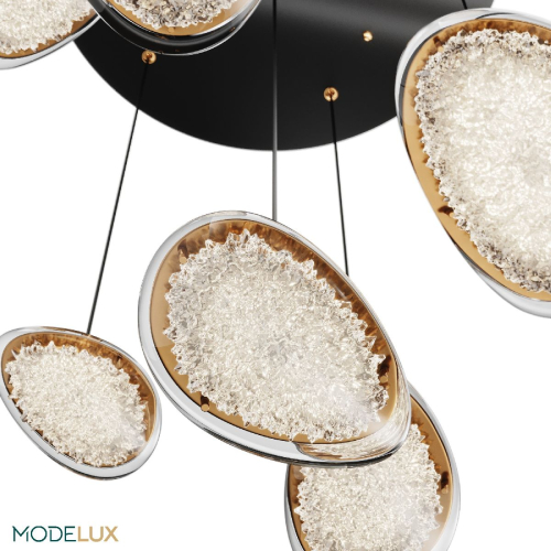 Каскадная люстра Modestyle MS.2326.7 BK изображение в интернет-магазине Cramer Light фото 2