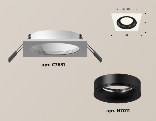 Встраиваемый светильник Ambrella Light Techno XC7631002 (C7631, N7011) изображение в интернет-магазине Cramer Light фото 2