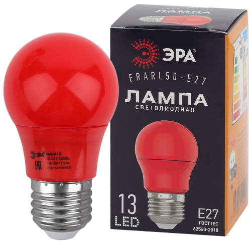 Лампа светодиодная Эра E27 3W 3000K ERARL50-E27 Б0049580 изображение в интернет-магазине Cramer Light