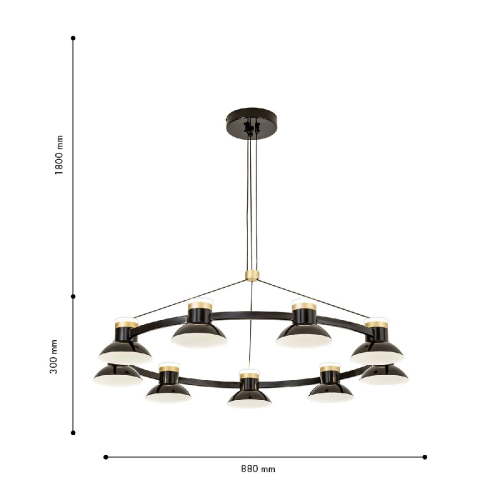 Подвесная люстра Favourite Tatti 4516-9P изображение в интернет-магазине Cramer Light фото 2