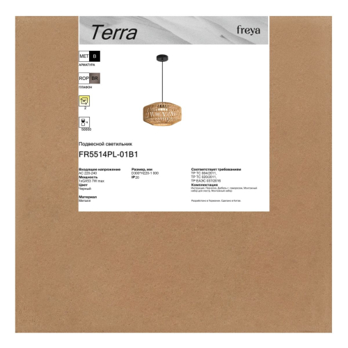 Подвесной светильник Freya Terra FR5514PL-01B1 изображение в интернет-магазине Cramer Light фото 4