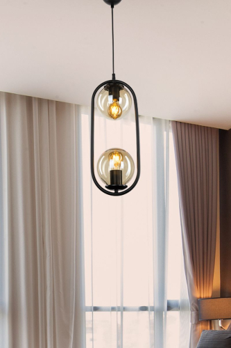 Подвесной светильник Toplight Kerrie TL1609H-02BK изображение в интернет-магазине Cramer Light фото 3