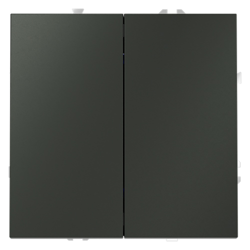 Выключатель с самовозвратом двухклавишный Voltum S70 VLS020606 (титан) дополнительное фото