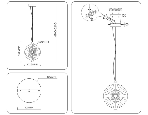Подвесной светильник Ambrella Light High Light Crystal LH31147 изображение в интернет-магазине Cramer Light фото 2