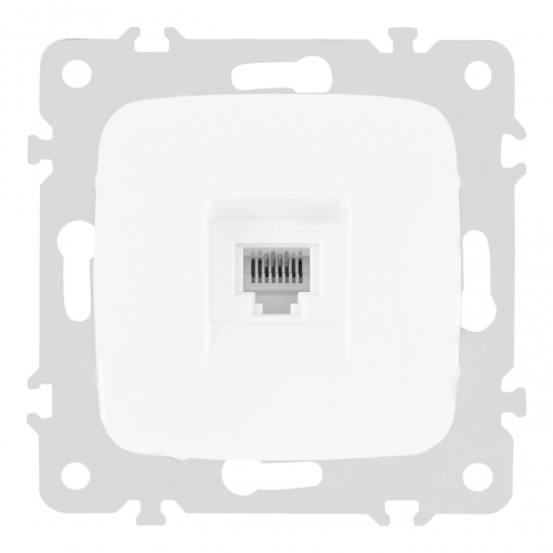 Розетка телефонная RJ11 Arte Milano 205.51-1.white дополнительное фото фото 4