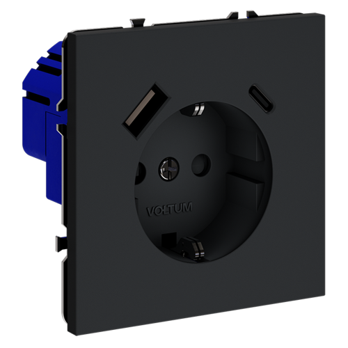 Розетка с USB, A+C Voltum S70 VLS040507 дополнительное фото фото 7