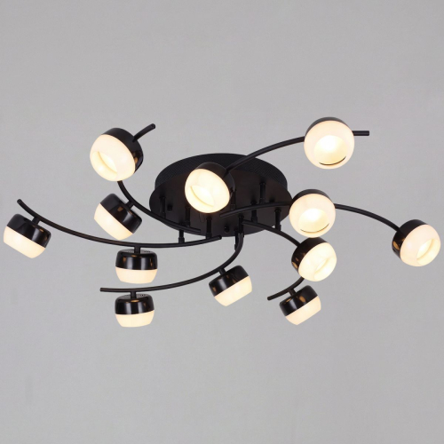 Потолочная люстра Reluce 90590-0.3-12 Black изображение в интернет-магазине Cramer Light