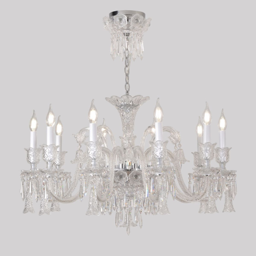 Подвесная люстра Crystal Lux VERSAILLES SP10 CHROME изображение в интернет-магазине Cramer Light фото 7