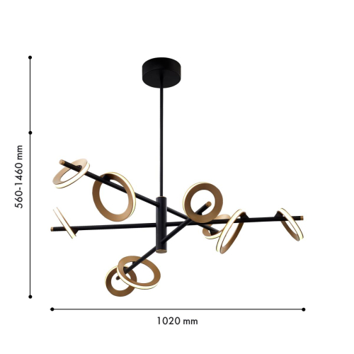 Люстра на штанге Favourite Jongleur 4322-9P изображение в интернет-магазине Cramer Light фото 2