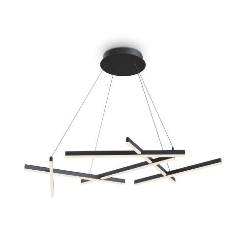 Подвесная люстра Maytoni Line MOD016PL-L80BK изображение в интернет-магазине Cramer Light