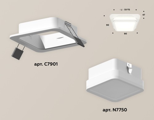 Встраиваемый светильник Ambrella Light Techno XC7901012 (C7901, N7750) изображение в интернет-магазине Cramer Light фото 2