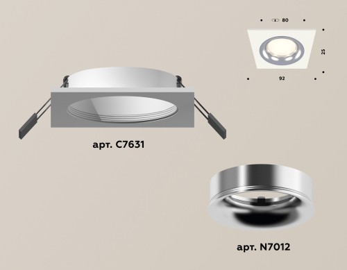 Встраиваемый светильник Ambrella Light Techno XC7631003 (C7631, N7012) изображение в интернет-магазине Cramer Light фото 2