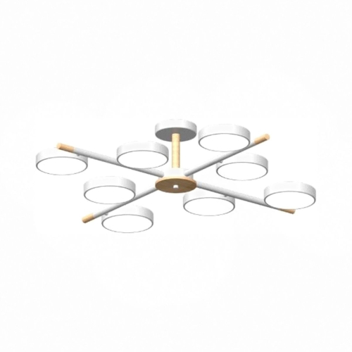 Люстра на штанге LED4U L3209-860 WH изображение в интернет-магазине Cramer Light