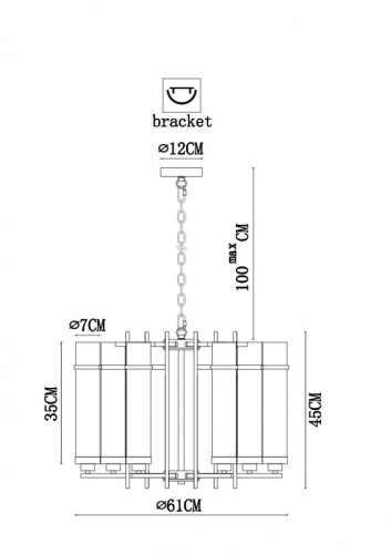 Подвесная люстра ARTE Lamp A1688LM-6BK изображение в интернет-магазине Cramer Light фото 4