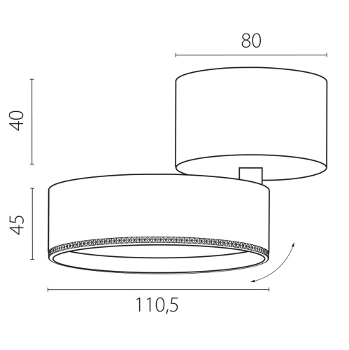 Накладной светильникAlta Pro Lightstar A5647SO изображение в интернет-магазине Cramer Light фото 2