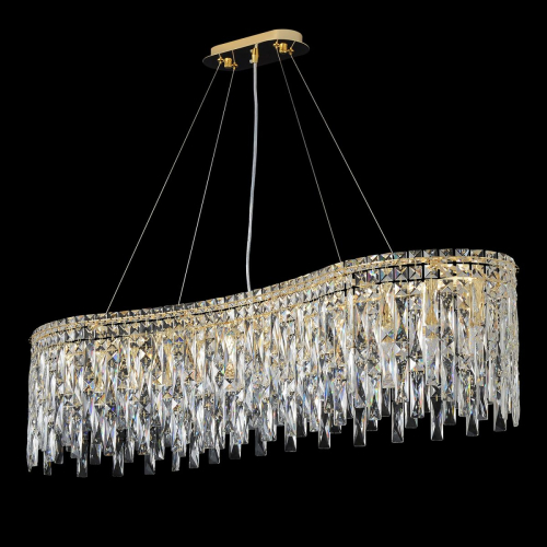 Подвесная люстра Crystal Lux ABRIL SP12 L1200 GOLD изображение в интернет-магазине Cramer Light фото 2