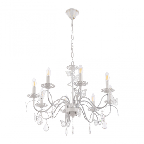 Подвесная люстра Arte Milano 346179/8 WT+SL изображение в интернет-магазине Cramer Light фото 4