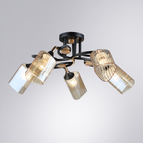 Потолочная люстра Arte Lamp Glamore A5076PL-5BK изображение в интернет-магазине Cramer Light фото 2