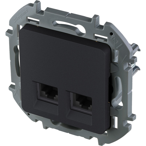 Розетка компьютерная двойная RJ45 Legrand Inspiria 673843 дополнительное фото фото 3