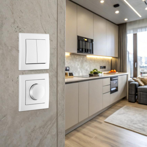 Выключатель двухклавишный Arte Milano SET06-1-30-2 silver дополнительное фото фото 4