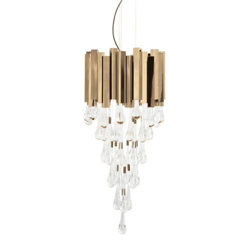 Подвесная люстра Delight Collection Trump KM0988P-8 gold изображение в интернет-магазине Cramer Light