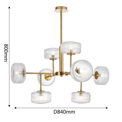 Люстра на штанге Favourite Malinconia 4051-8P изображение в интернет-магазине Cramer Light фото 3