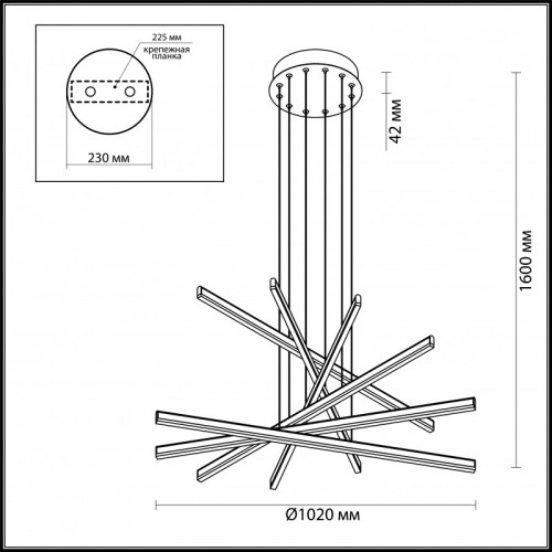 Подвесной светильник Odeon Light 3890/96L изображение в интернет-магазине Cramer Light фото 3