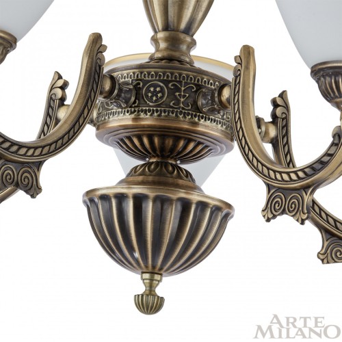 Подвесная люстра Arte Milano 342837/5 AB изображение в интернет-магазине Cramer Light фото 3