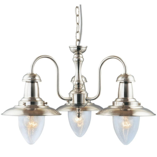 Подвесная люстра Arte Lamp Fisherman A5518LM-3SS изображение в интернет-магазине Cramer Light