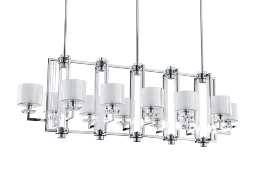 Подвесная люстра Newport 4408+4/S chrome изображение в интернет-магазине Cramer Light