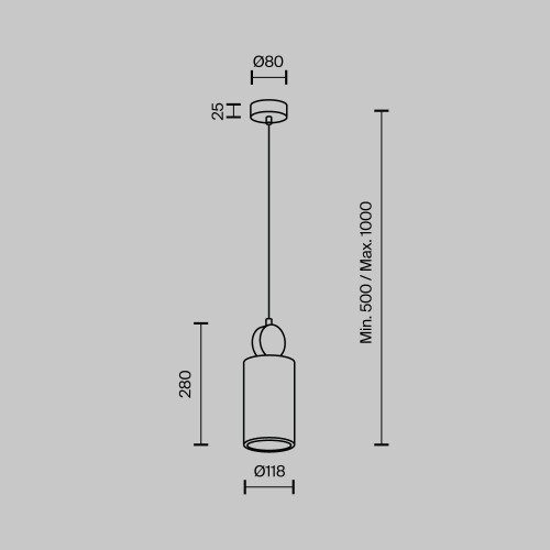 Подвесной светильник Modestyle MS.162.290 BS изображение в интернет-магазине Cramer Light фото 3