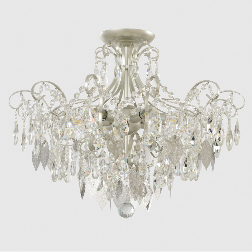 Потолочная люстра Crystal Lux ESMIRALDA PL6 SILVER изображение в интернет-магазине Cramer Light фото 6