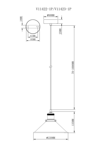 Подвесной светильник Moderli Night V11422-1P изображение в интернет-магазине Cramer Light фото 6