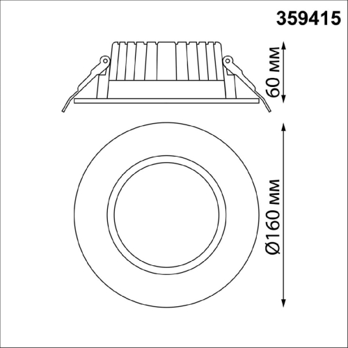 Встраиваемый светильник Novotech Drum 359415 изображение в интернет-магазине Cramer Light фото 6