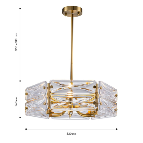 Люстра на штанге Favourite Glacies 4764-6P изображение в интернет-магазине Cramer Light фото 3