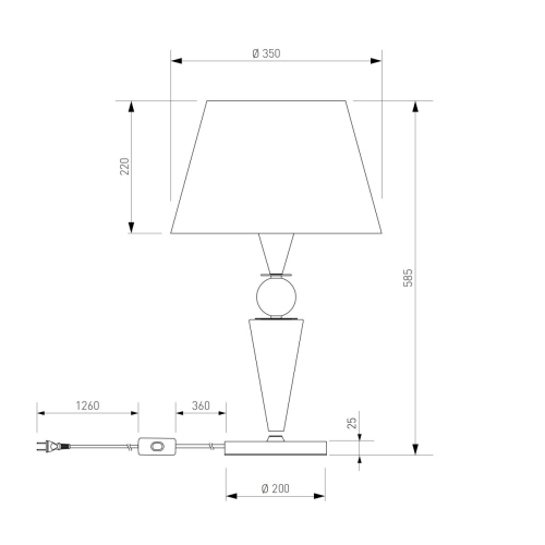 Настольная лампа Eurosvet Teja 108014 латунь a072040 изображение в интернет-магазине Cramer Light фото 4