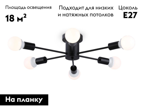 Потолочная люстра Ambrella Light Loft TR80402 изображение в интернет-магазине Cramer Light фото 2