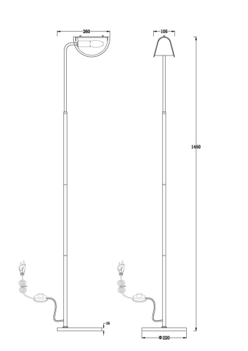 Торшер Freya Mallow FR5228FL-01W изображение в интернет-магазине Cramer Light фото 2