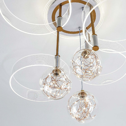 Потолочная люстра LED4U L1040-750 WT изображение в интернет-магазине Cramer Light фото 5