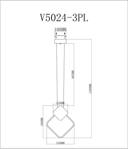 Подвесной светодиодный светильник Moderli Store V5024-3PL изображение в интернет-магазине Cramer Light фото 4